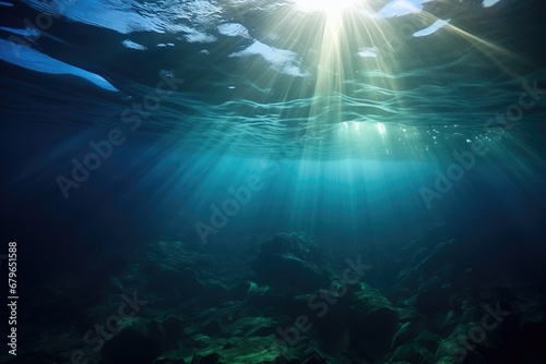 sunlight penetrating the depth of the ocean © Alfazet Chronicles