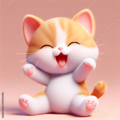 cat with heart,Generative AI