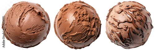 Chocolate ice cream ball transparent background PNG clipart