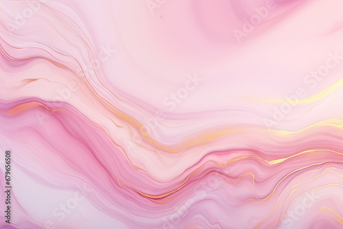 pink marble gradient with golden lines, pastel background
