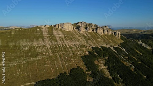 Col de la Bataille, Ombleze. In the Vercors mountains in France photo