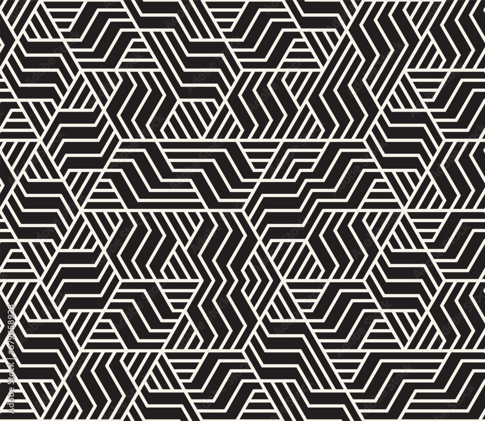 Vector seamless pattern. Repeating geometric elements. Stylish monochrome background design. Vector seamless pattern. Repeating geometric elements. Stylish monochrome background design.