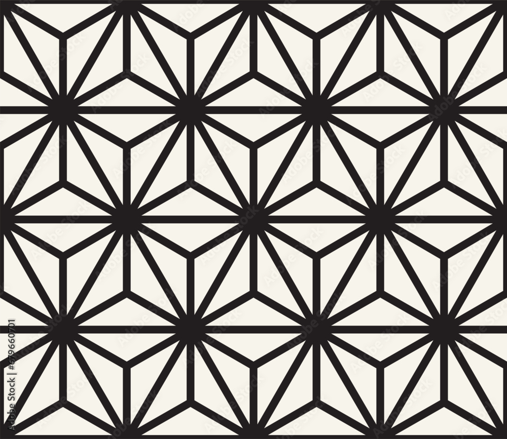 Vector seamless pattern. Repeating geometric elements. Stylish monochrome background design. Vector seamless pattern. Repeating geometric elements. Stylish monochrome background design.