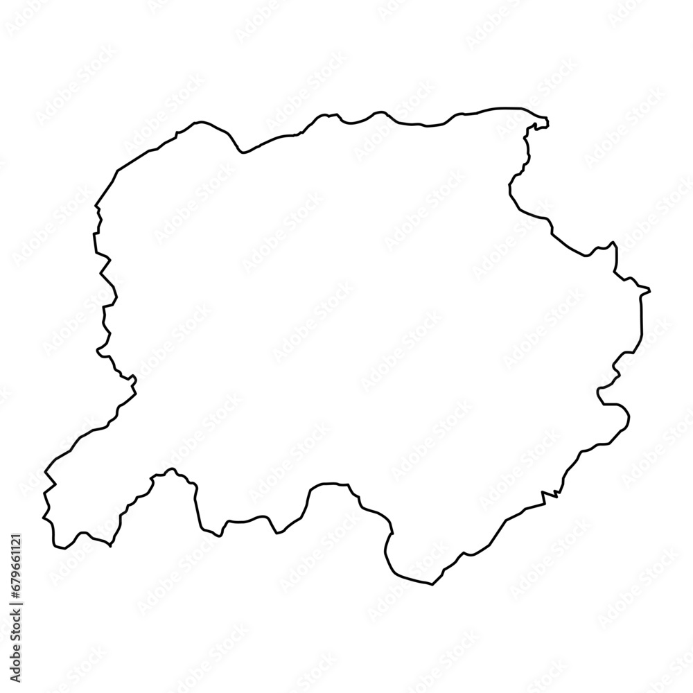 Labe region map, administrative division of Guinea. Vector illustration. Labe region map, administrative division of Guinea. Vector illustration.