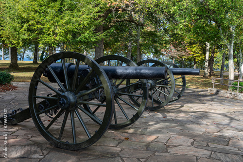 Two 20-Pounder Parrott Cannon at Lookout Mountain photo