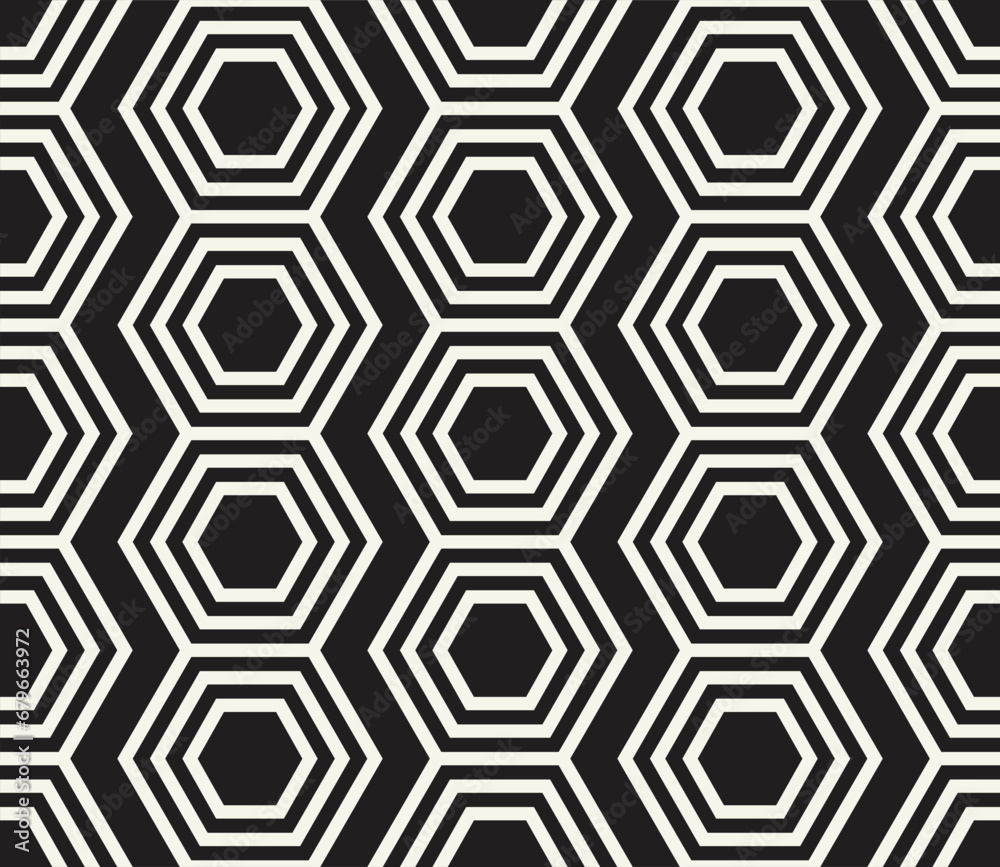 Vector seamless pattern. Repeating geometric elements. Stylish monochrome background design. Vector seamless pattern. Repeating geometric elements. Stylish monochrome background design.
