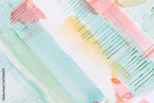 Soft pastel background watercolor pattern. Watercolor abstract on paper photo
