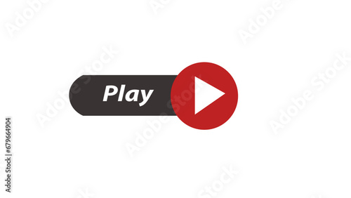 Play button vector design. glowing Start button vector. media player button. Play button icon. play button sign, symbol. vector illustration.