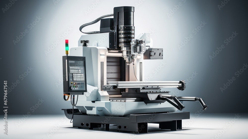 A CNC machine, industrial factory tools, isolated white background, PNG, A CNC machine, industrial factory tools, isolated white background, PNG,