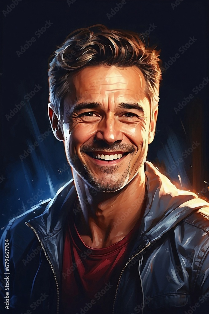 Fototapeta premium Mann Porträt Belichtung Charakter