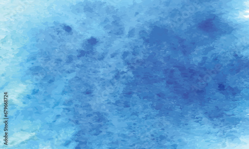 Abstract watercolor paint background for blue color