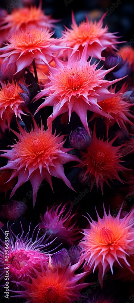 lilac and yellow dahlia flowers, blossoming nature concept. Generative AI lilac and yellow dahlia flowers, blossoming nature concept. Generative AI