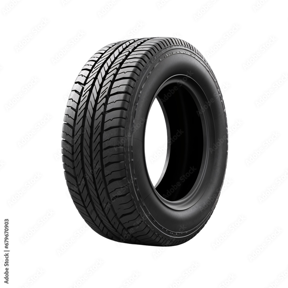 vehicle tire isolated on a transparent background, car wheel tyre PNG,