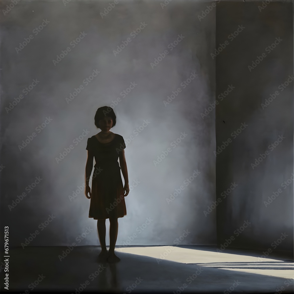 Obraz premium person in a doorway