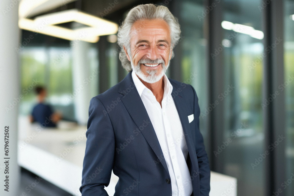 Smiling senior business man. Smiling senior business man.