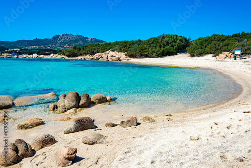 Beautiful beach in sardinia, costa smeralda