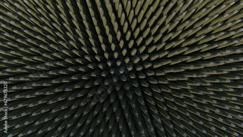 Aerial View of Thousands Artillery Shells - 155mm NATO Standard Munition