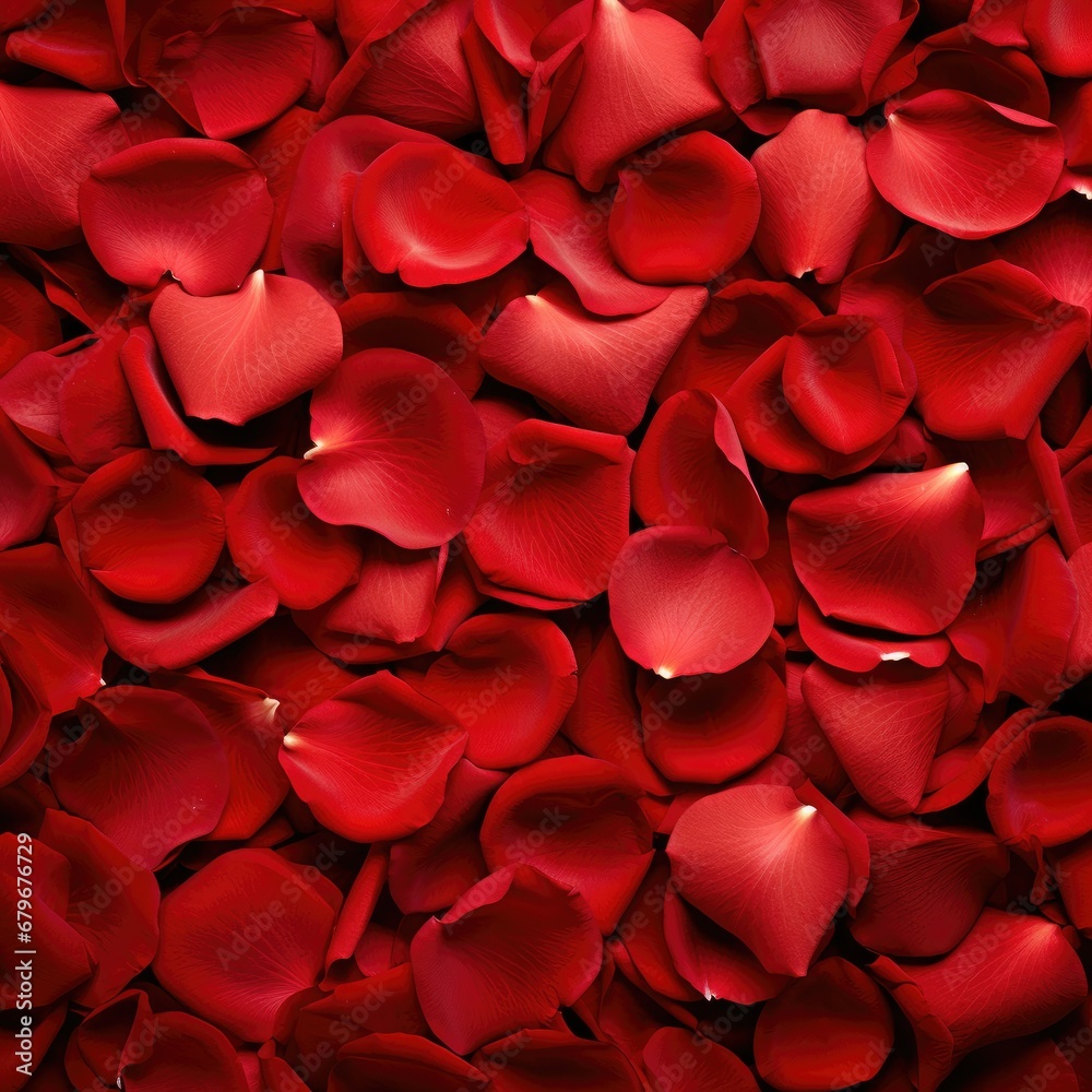 Mesmerizing Red Rose Petals: A Photorealistic Background Tile