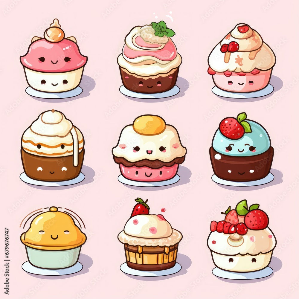 Delightful Korean Desserts Bundle: A Collection of Cute Clip Art (285 Images) Delightful Korean Desserts Bundle: A Collection of Cute Clip Art (285 Images)