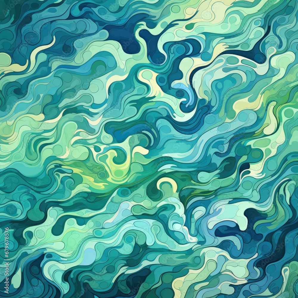 Nature's Camouflage: A Vibrant Ocean Pattern Nature's Camouflage: A Vibrant Ocean Pattern
