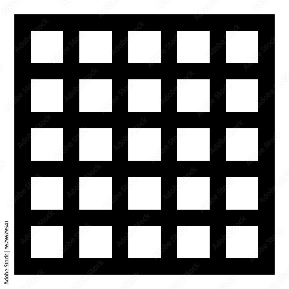 Grating grate lattice trellis net mesh BBQ grill grilling surface square shape icon black color vector illustration image flat style Grating grate lattice trellis net mesh BBQ grill grilling surface square shape icon black color vector illustration image flat style
