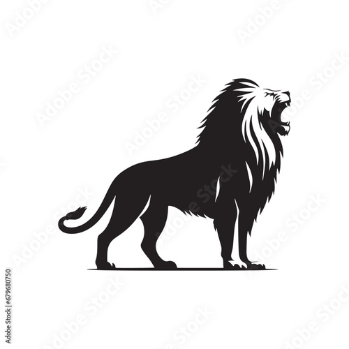 Imposing Silhouette: Lion's Presence Unmistakable 