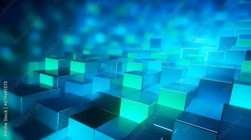 Abstract background of blue and green light Abstract background of blue and green light