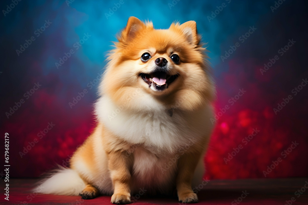 Obraz premium portrait of a dog on studio background