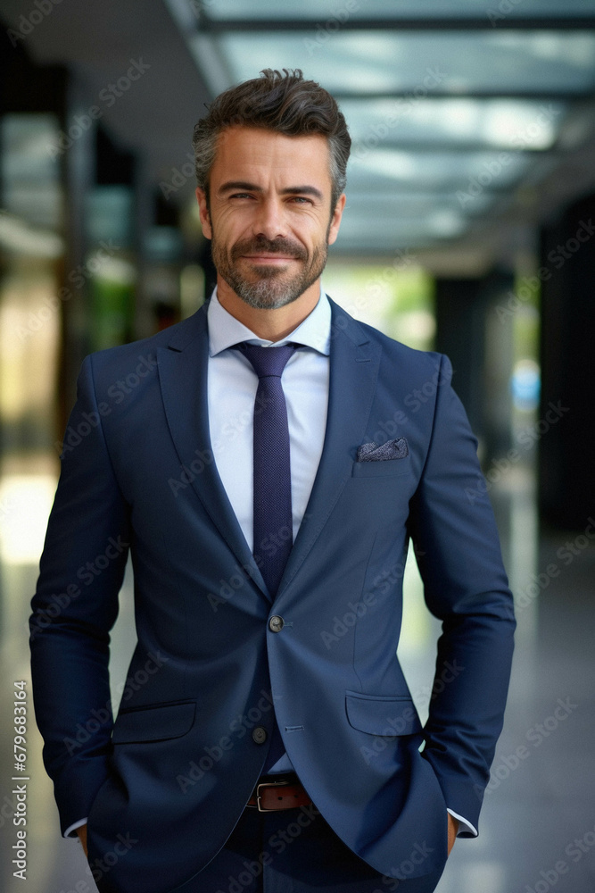 portrait of middle aged business man in suit. portrait of middle aged business man in suit.