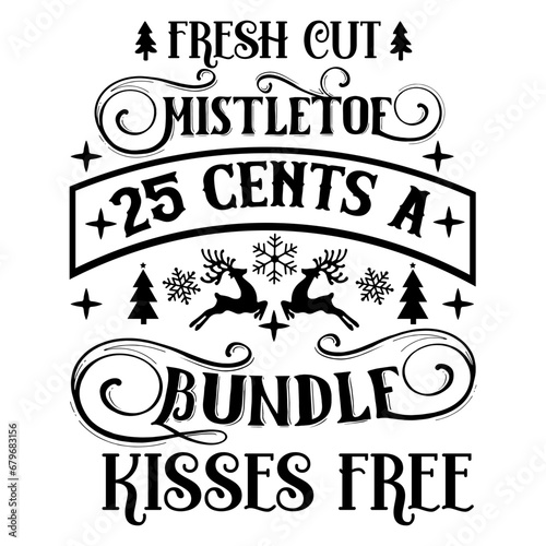 Vintage Christmas Sign SVG Design