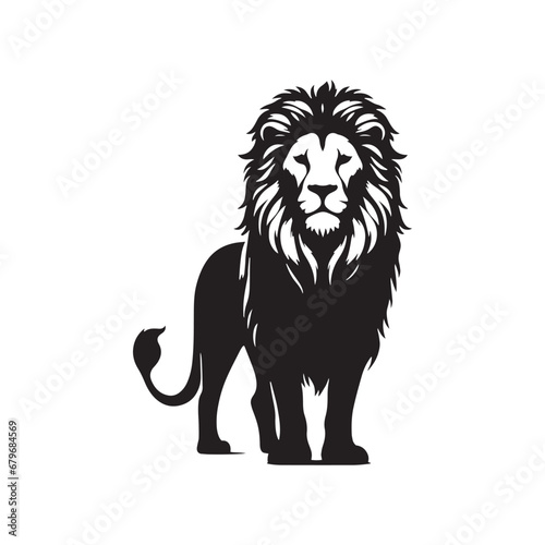 The Grandeur of a Lion s Silhouette Stance 