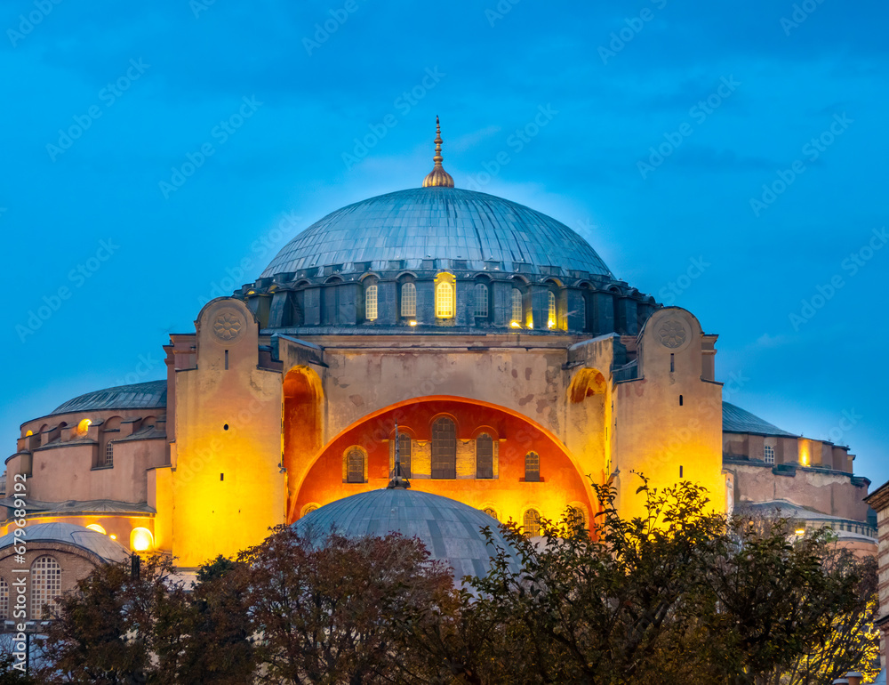 Hagia Sophia (537 AD), now a  mosque, Istanbul, Turkey (Türkiye)