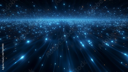 Dark blue and glow practical abstract background