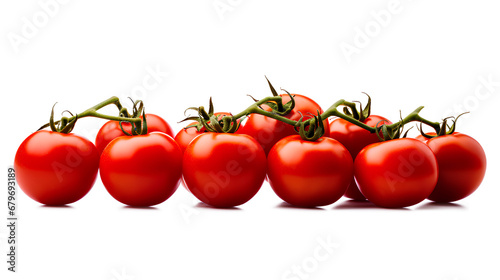 Tomatoes isolated on white background, Organic tomatoes isolated on transparent background, Generative AI