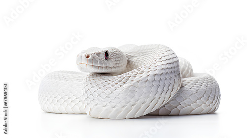 Snake isolated on white background, Generative AI