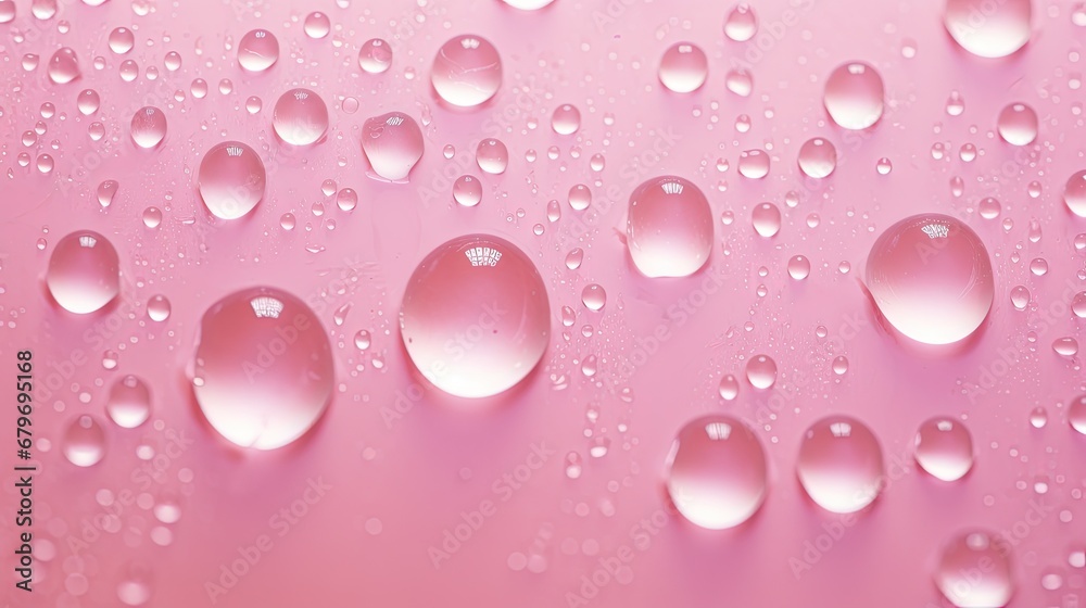 drops of water on a pink surface with a light pink back ground and a light pink back ground and a light pink back ground. drops of water on a pink surface with a light pink back ground and a light pink back ground and a light pink back ground.