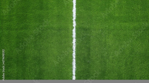 a close-up of a football field