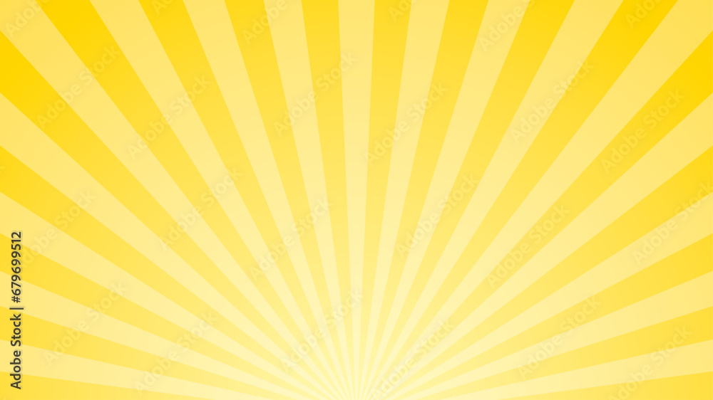 Fototapeta premium 放射線 黄色 シンプル 背景 グラデーション