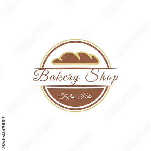 Retro vintage cake bakery logo design ideas
