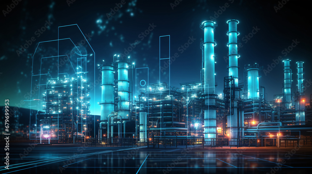 Integrated Petrochemical Infrastructure: Power Plant Refinery, Storage Facilities, and Demand Price Insights in Oil & Gas Production