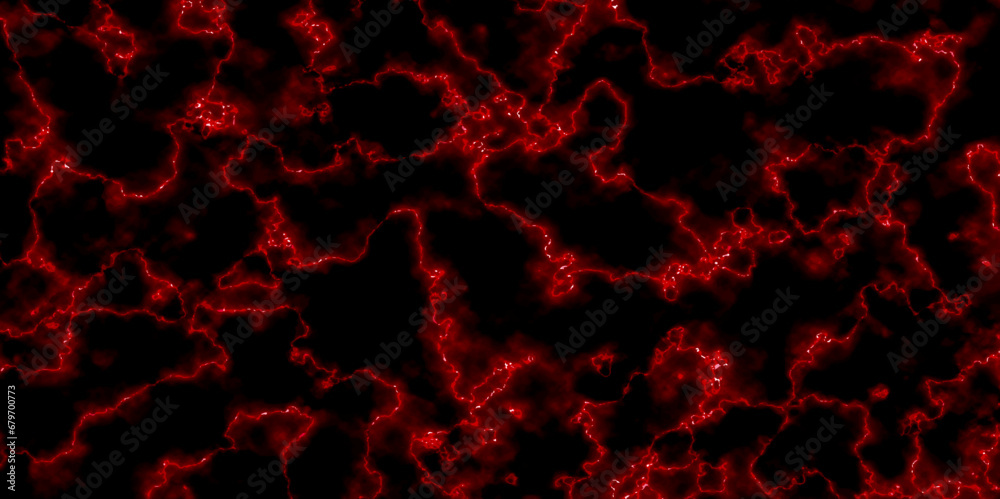 Red liquid wave in lava red on black background. Luxury fire frame background for design. Lava red on black background. High-quality modern art.
