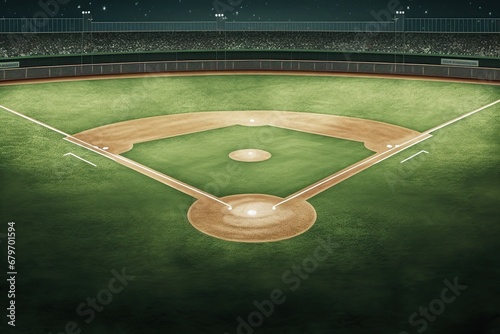Baseball field baseball field background knot photorealistic photo