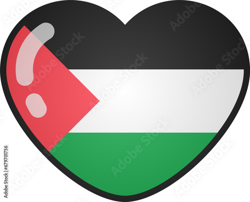 Palestine flag vector in heart shape. free Palestine. peace Free Download Palestine flag vector in heart shape. free Palestine. peace - GFXLoad