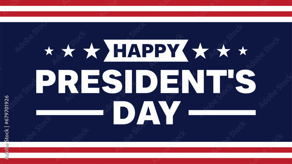 Happy President's Day greeting card vector Happy President's Day greeting card vector