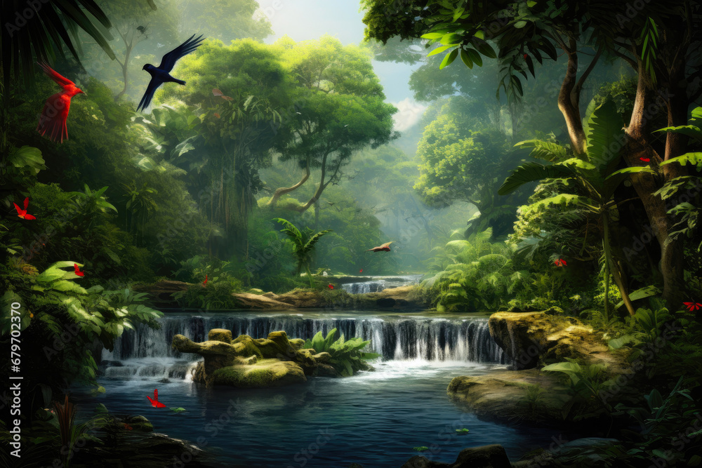 Tranquil Rainforest Retreat: Nature's Verdant Sanctuary Tranquil Rainforest Retreat: Nature's Verdant Sanctuary