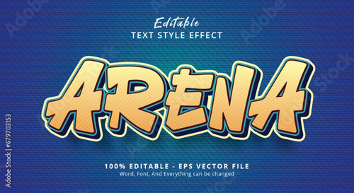 arena text effect editable text style