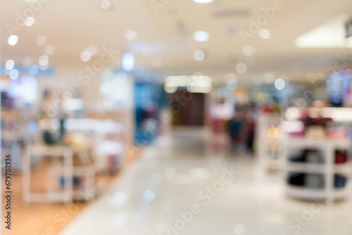 Blur view of the shopping center