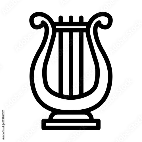 Lyre Outline Icon