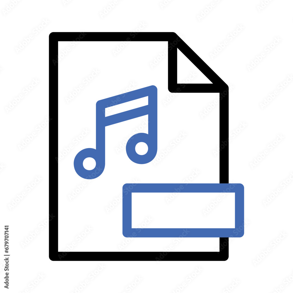 Mp3 Outline 2 Color Icon Mp3 Outline 2 Color Icon