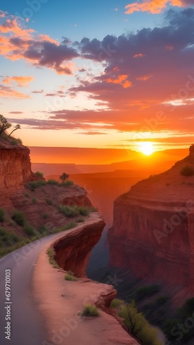 sunset over the grand canyon © Logo